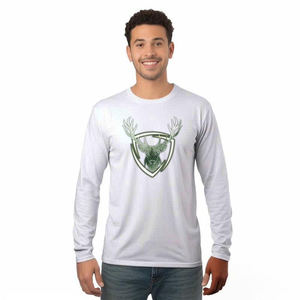 Deer Head Shirt Vintage Design Animal Long Sleeve Shirt Best Gifts For Deer Hunters