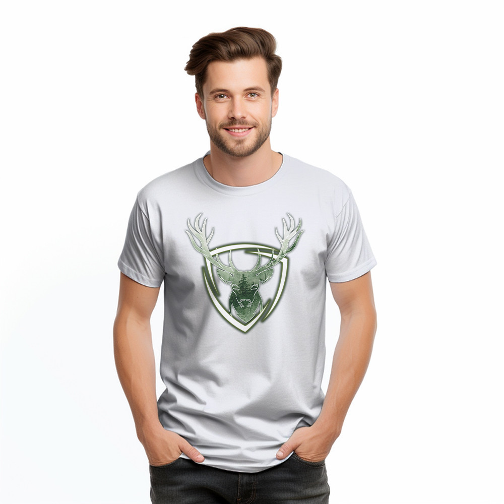 Deer Head Shirt Vintage Design Animal T-Shirt Best Gifts For Deer Hunters