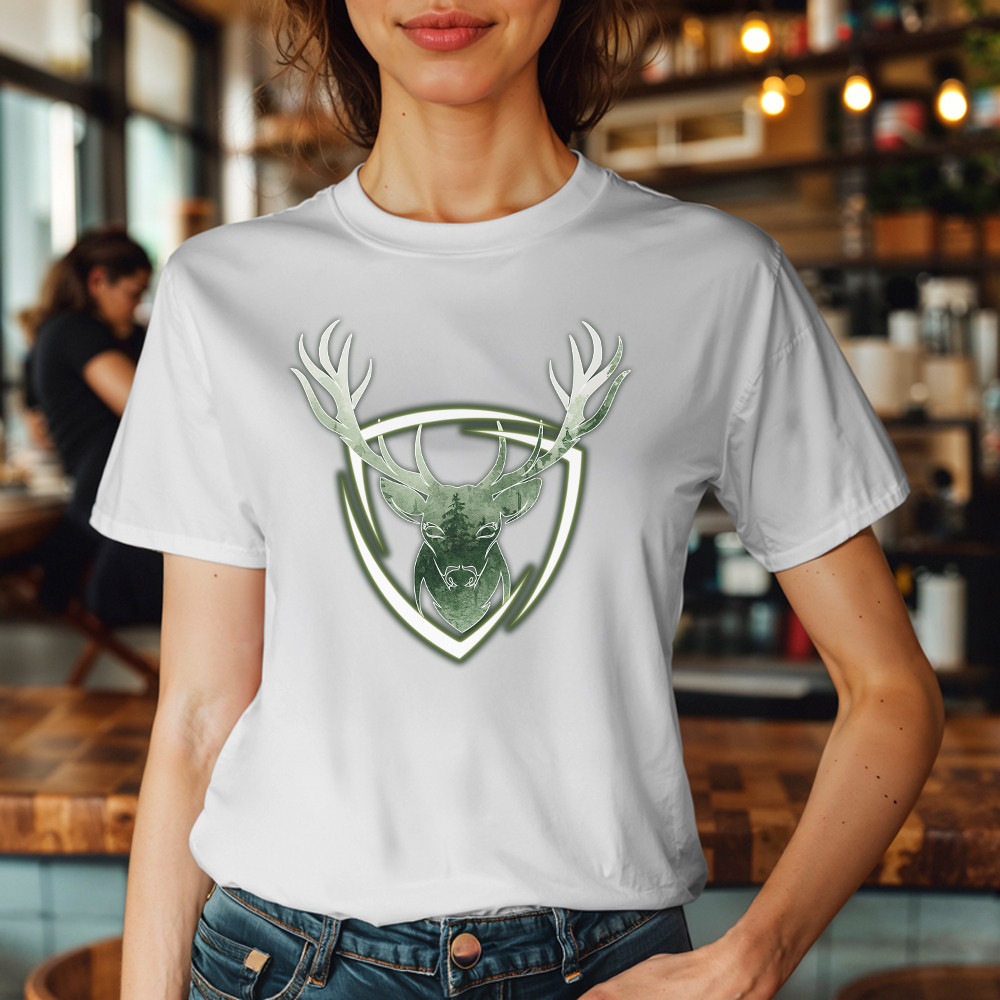 Deer Head Shirt Vintage Design Animal T-Shirt Best Gifts For Deer Hunters