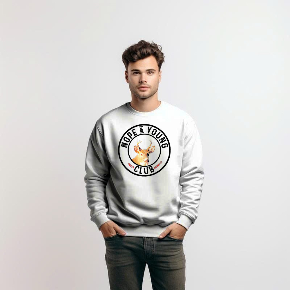 Nope And Young Under Club 100 Inches Sweatshirt Deer Hunting Shirts Deer Hunter Gifts
